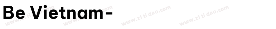 Be Vietnam字体转换
